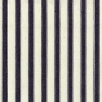 Ticking Stripe 2 Dark Navy Upholstered Pelmets